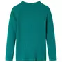 VIDAXL T-shirt enfants a manches longues tricot cotele vert fonce 116