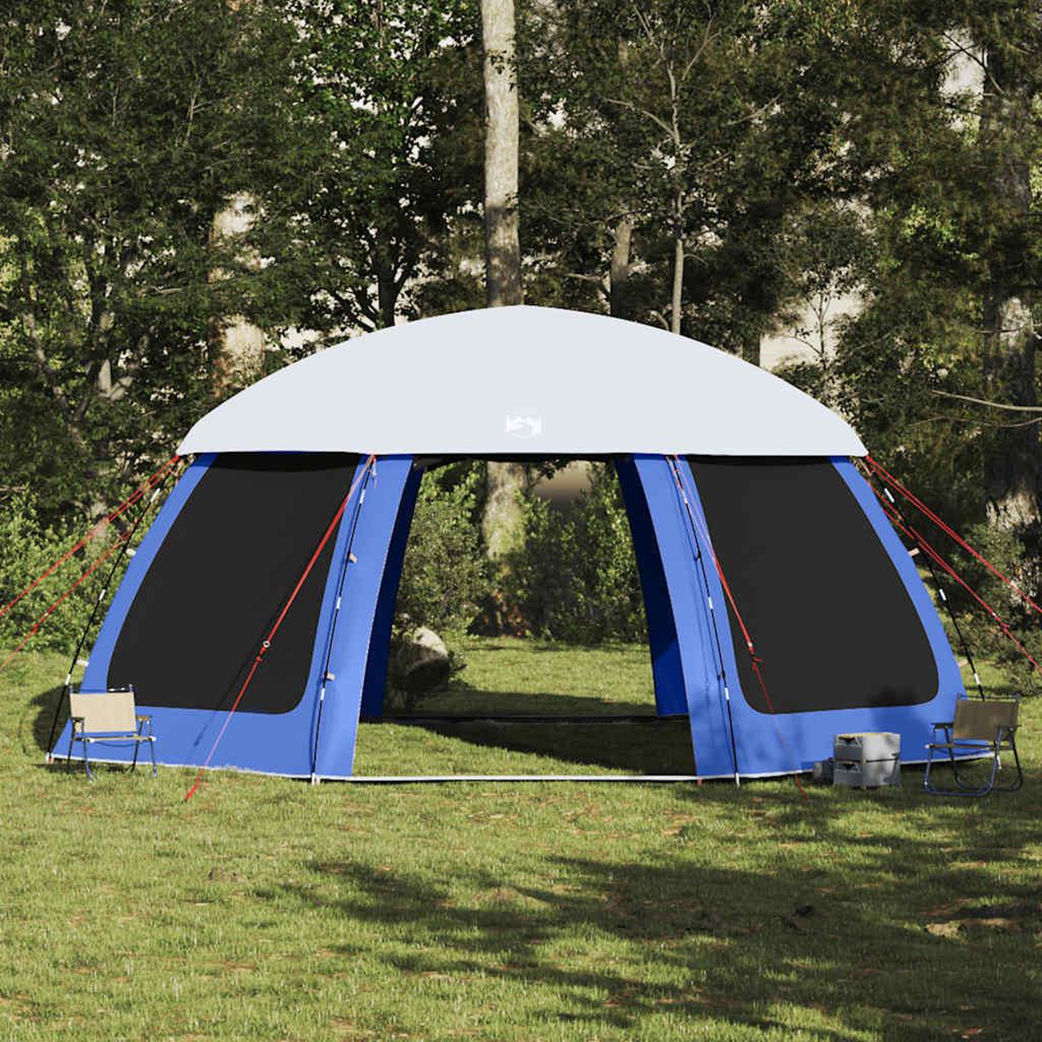 Voir la diapositive 4 : VIDAXL Tente de piscine moustiquaire amovible parois maille bleu azur