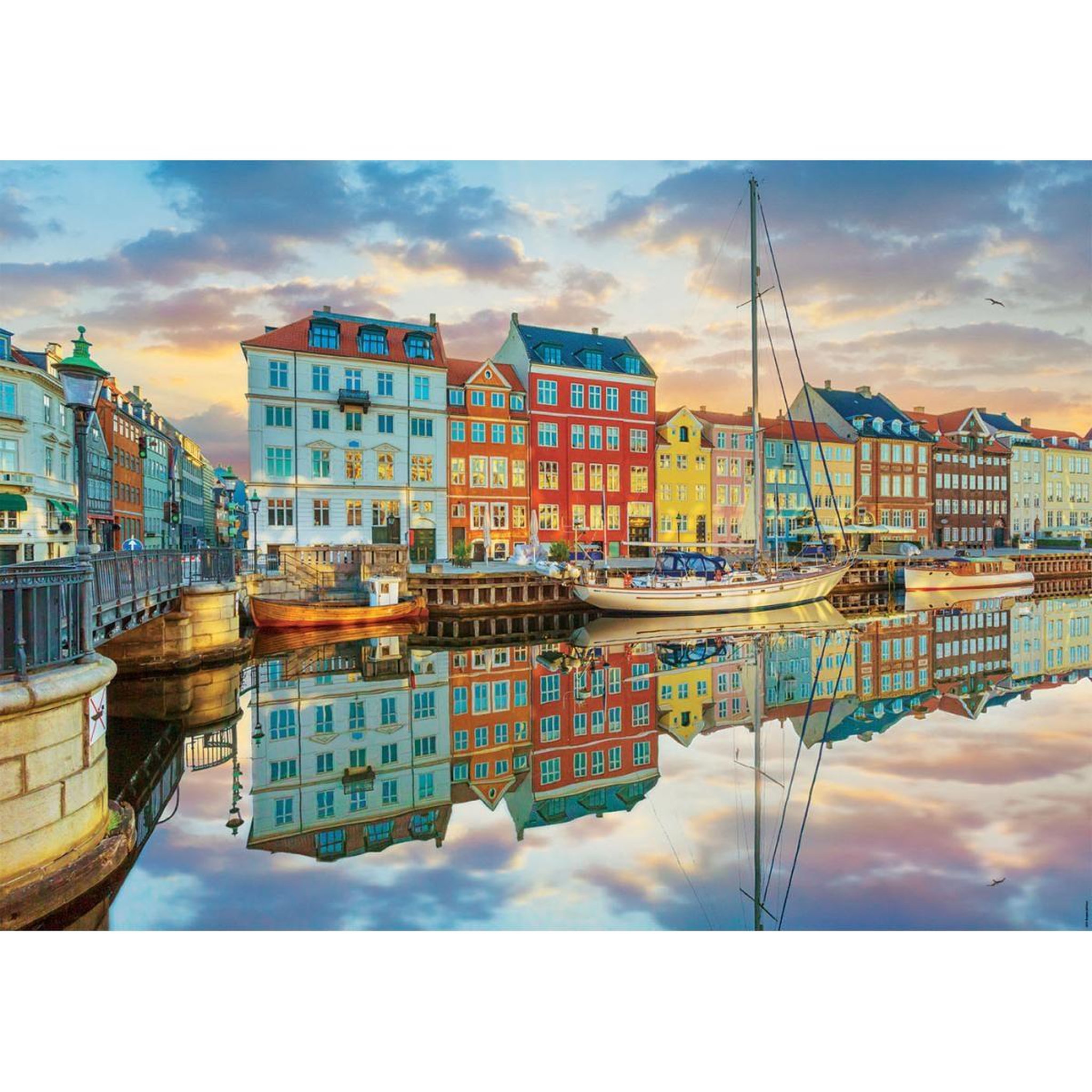 Voir la diapositive 2 : EDUCA Puzzle 1000 pcs port de copenhague