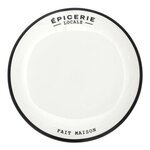 Paris Prix Lot de 6 Assiettes Plates  Épicerie  20cm Blanc