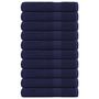 Voir la diapositive 1 : VIDAXL Serviettes de sauna 10 pcs bleu marine 80x200 cm 100% coton
