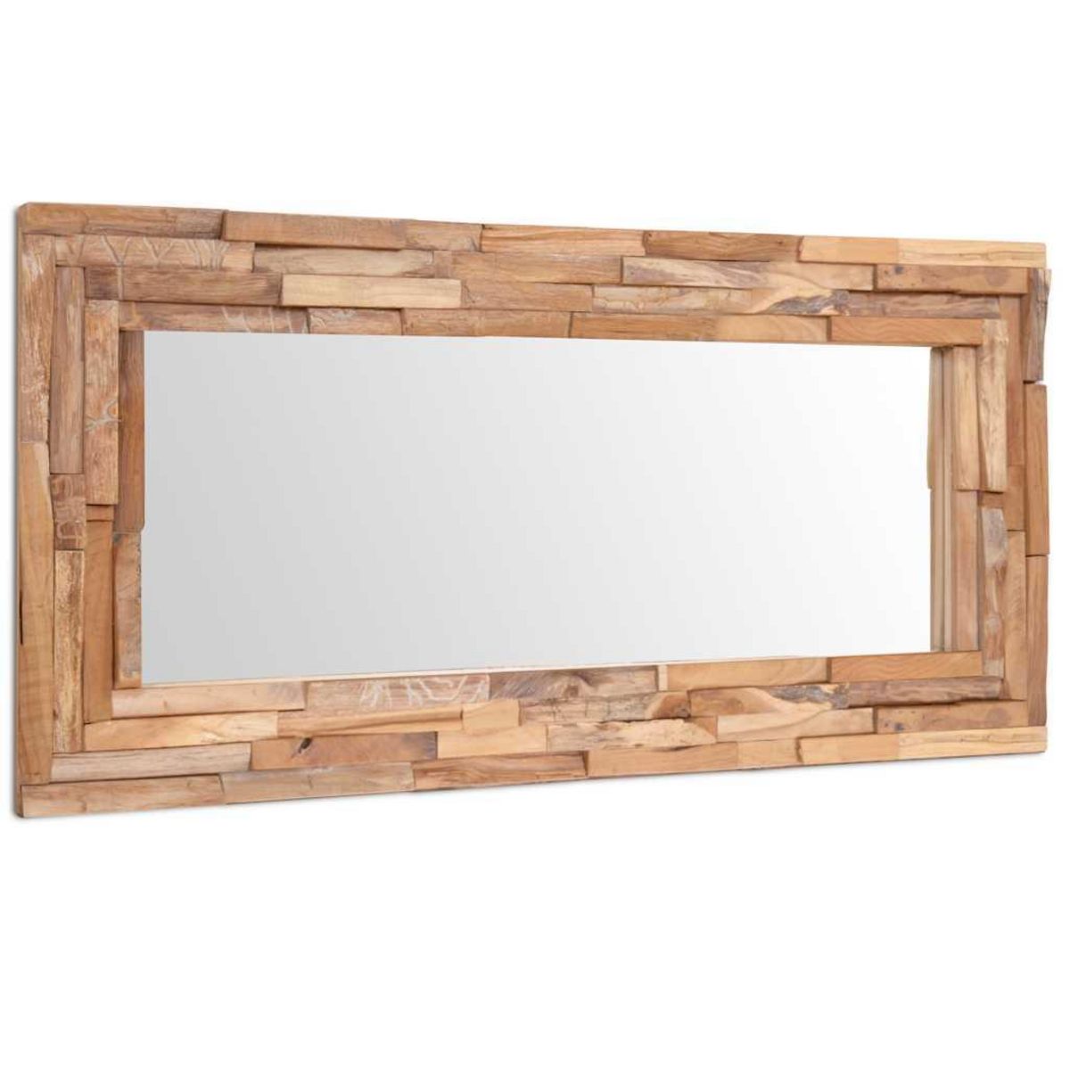 VIDAXL Miroir decoratif Teck 120x60 cm Rectangulaire