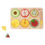Voir la diapositive 3 : CLASSIC WORLD Classic World Wooden Fruit Puzzle Fractions, 22pcs. 20142