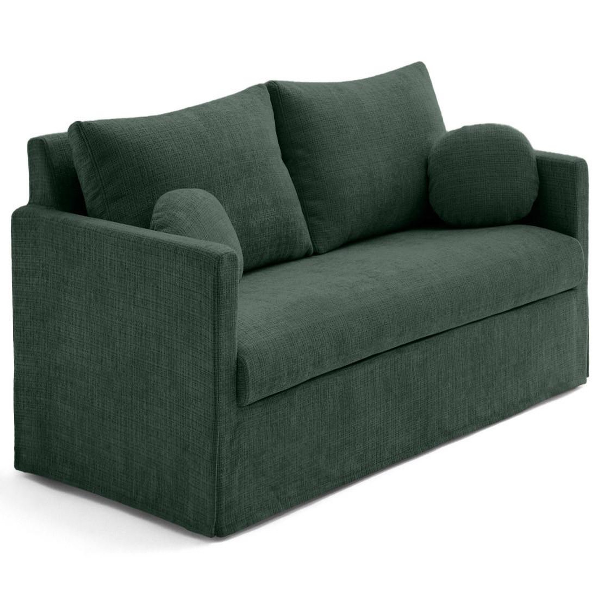 Voir la diapositive 5 : LISA DESIGN Serena - canapé droit déhoussable 3 places en velours texturé