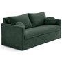 Voir la diapositive 5 : LISA DESIGN Serena - canapé droit déhoussable 3 places en velours texturé