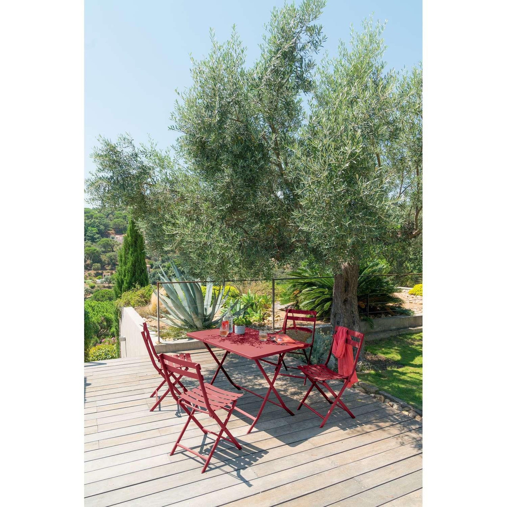 Voir la diapositive 2 : TOILINUX Lot de 2 chaises de jardin pliables en métal greensboro
