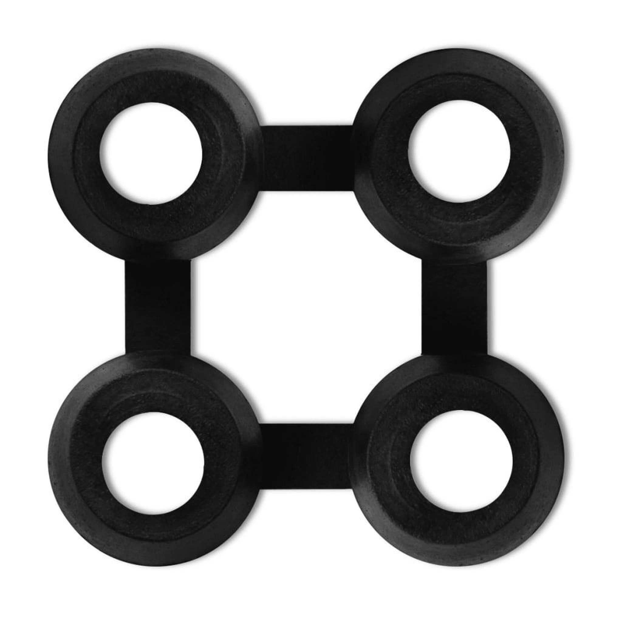 Voir la diapositive 3 : VIDAXL Connecteurs de tapis 10 pcs caoutchouc noir