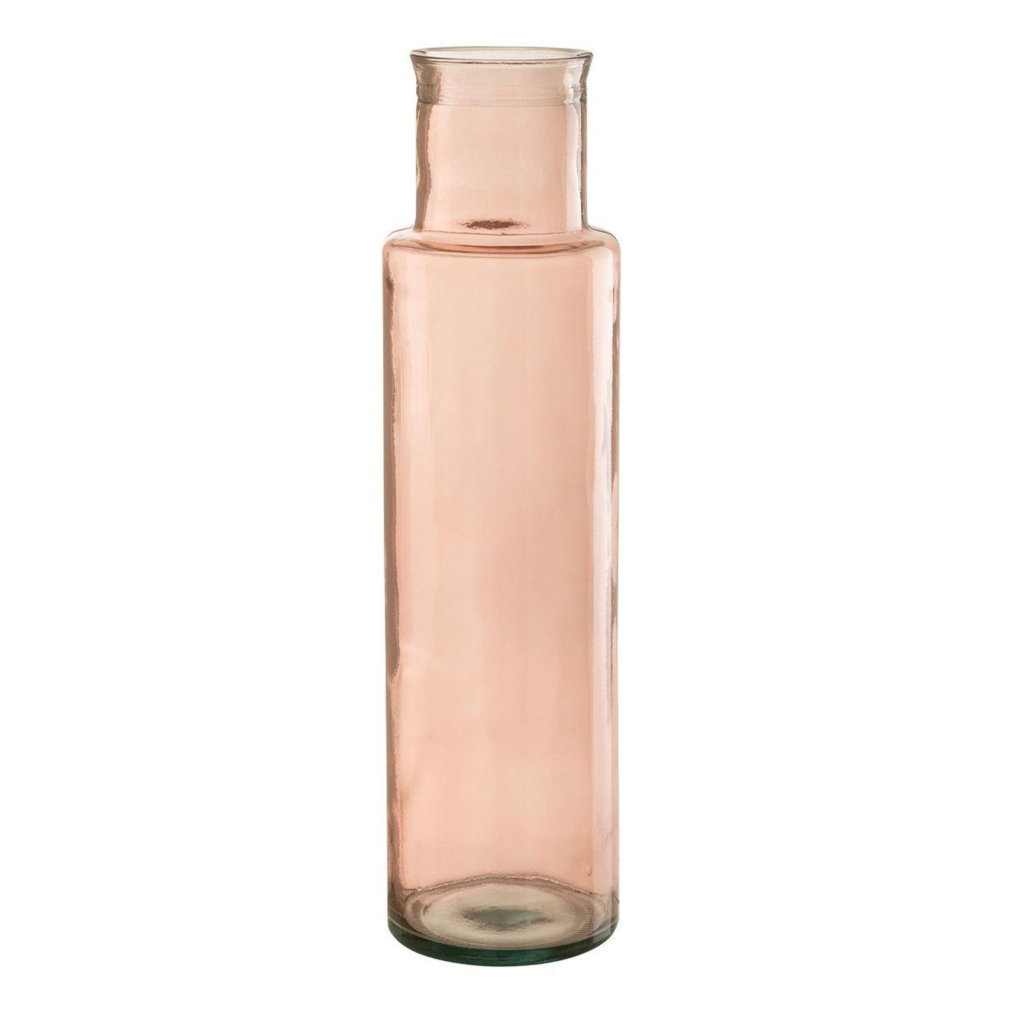 J-LINE Vase en verre  bouteille  54cm rose