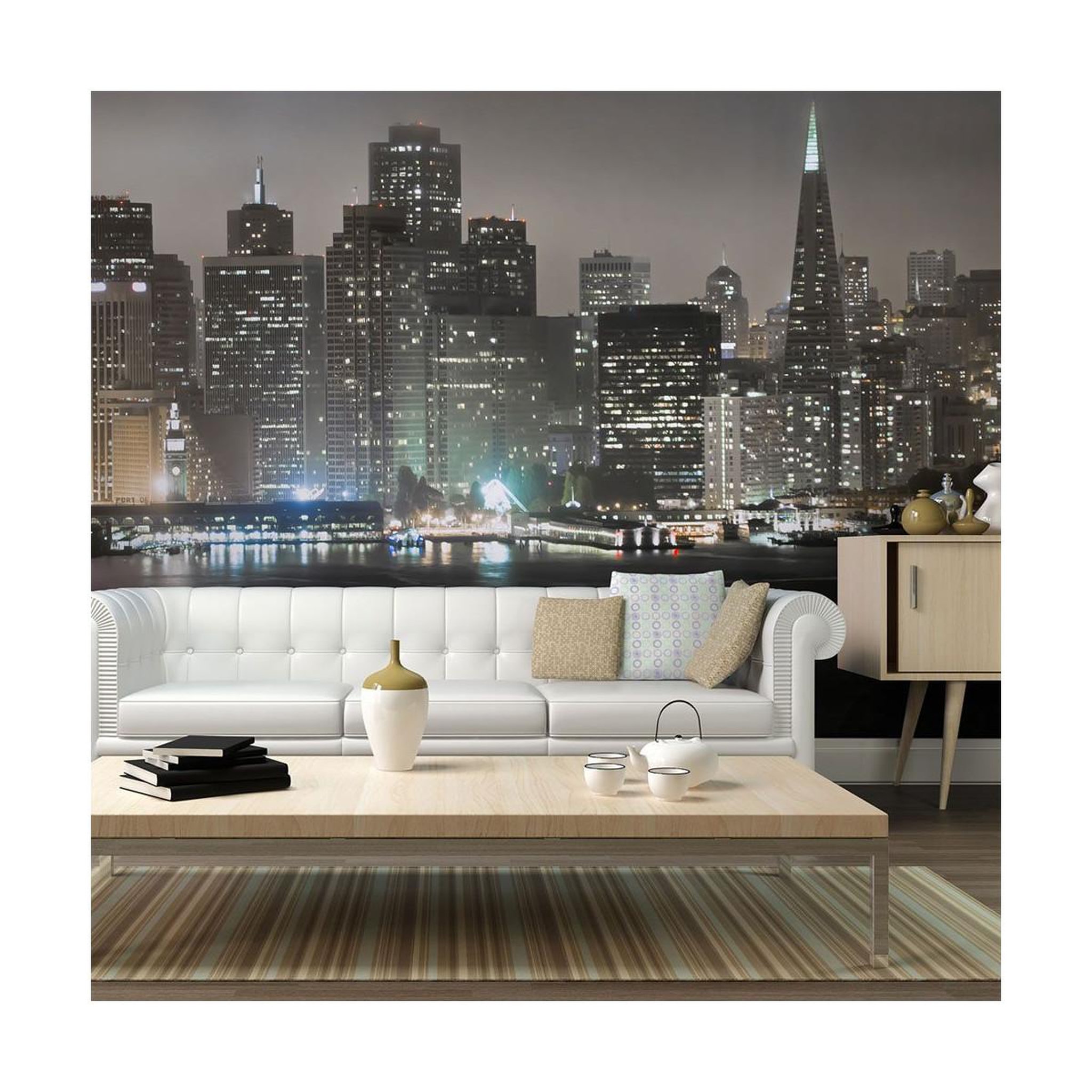 Voir la diapositive 1 : Paris Prix Papier peint  san francisco by night  270x450cm