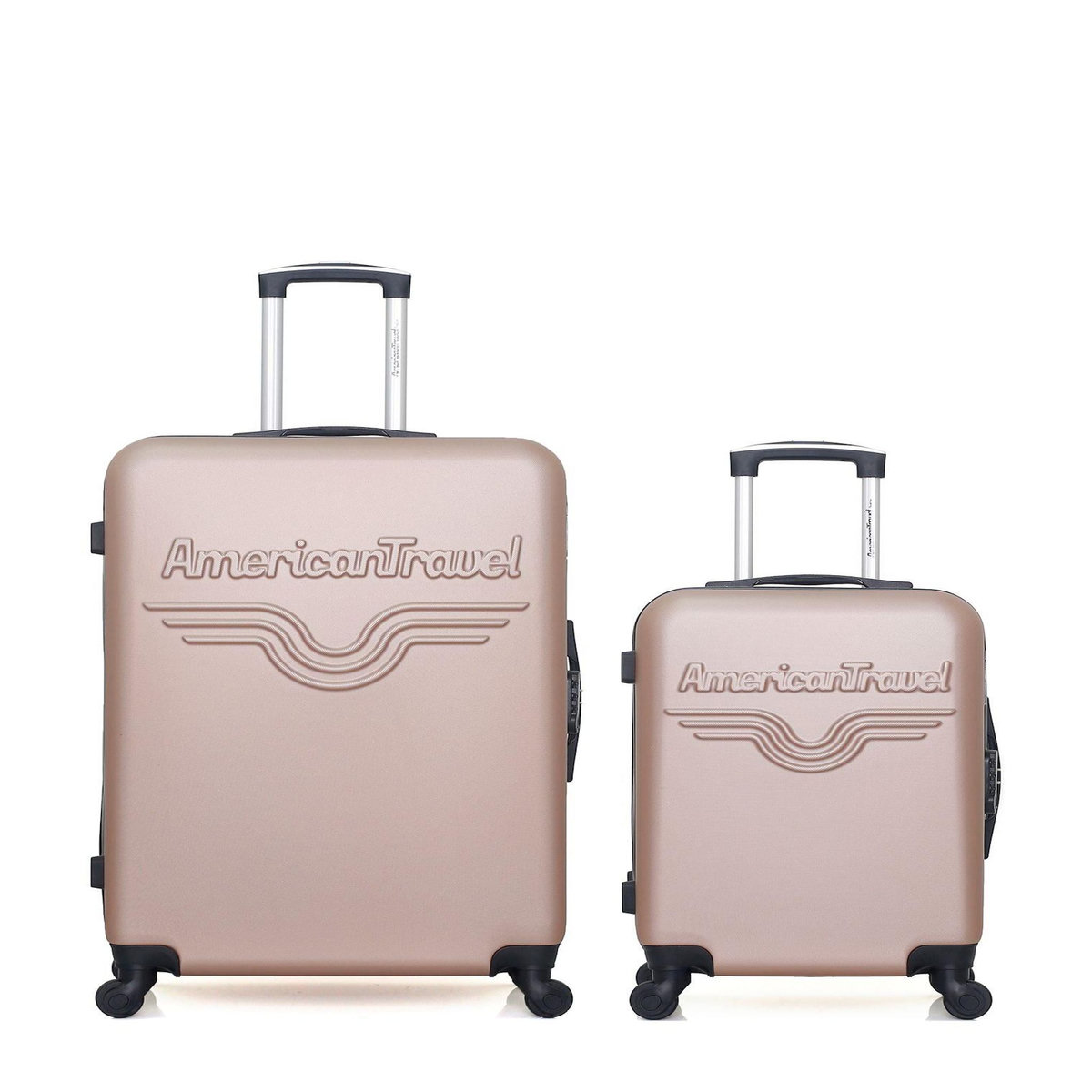 AMERICAN TRAVEL AMERICAN TRAVEL - LOT DE 2 - Valise Grand Format et Valise Cabine CHELSEA