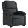 Voir la diapositive 4 : VIDAXL Fauteuil inclinable de massage noir cuir veritable
