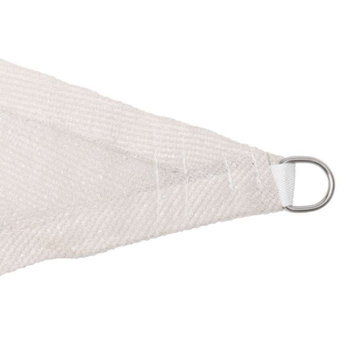  Voile d'ombrage triangulaire crème Werkapro 5 x 5 x 5m