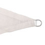 Voir la diapositive 5 :  Voile d'ombrage triangulaire crème Werkapro 5 x 5 x 5m