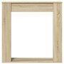 Voir la diapositive 4 : VIDAXL Cadre de cheminee chene sonoma 100x20x100 cm bois d'ingenierie