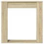Voir la diapositive 4 : VIDAXL Cadre de cheminee chene sonoma 100x20x100 cm bois d'ingenierie