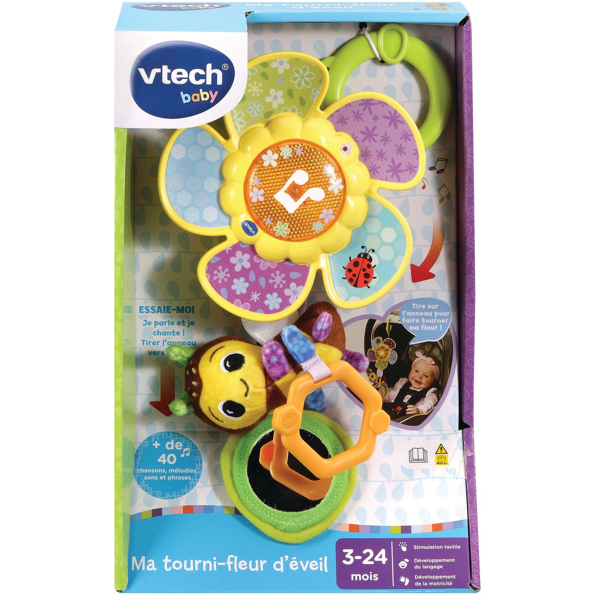 Voir la diapositive 2 : VTECH BABY Tourni fleur d'éveil 