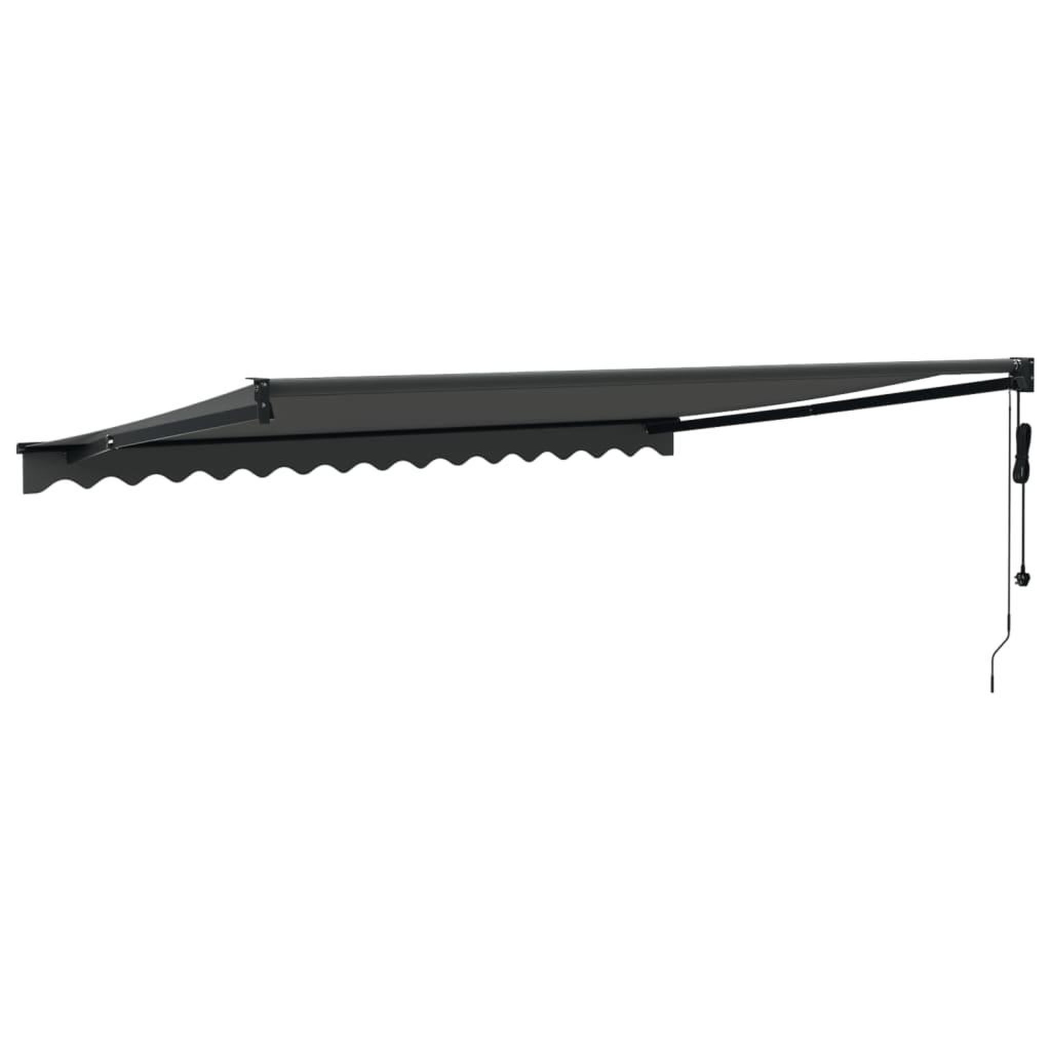 Voir la diapositive 5 : VIDAXL Auvent retractable automatique anthracite 4,5x3 m