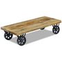 Voir la diapositive 4 : VIDAXL Table basse bois de manguier 120x60x30 cm