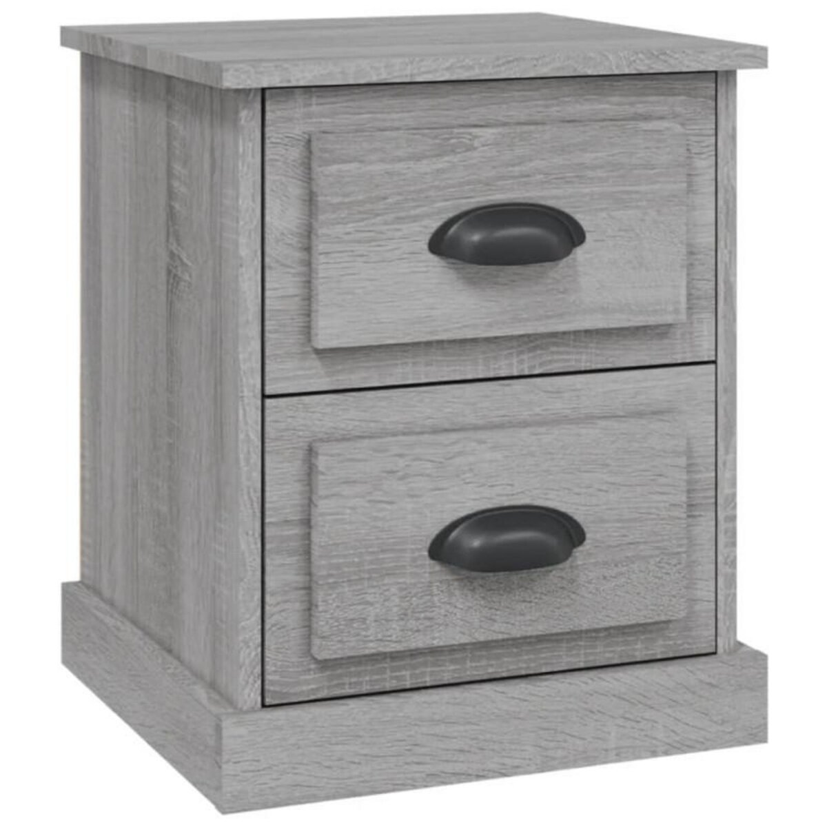 VIDAXL Table de chevet sonoma gris 39x39x47,5 cm bois d ingénierie