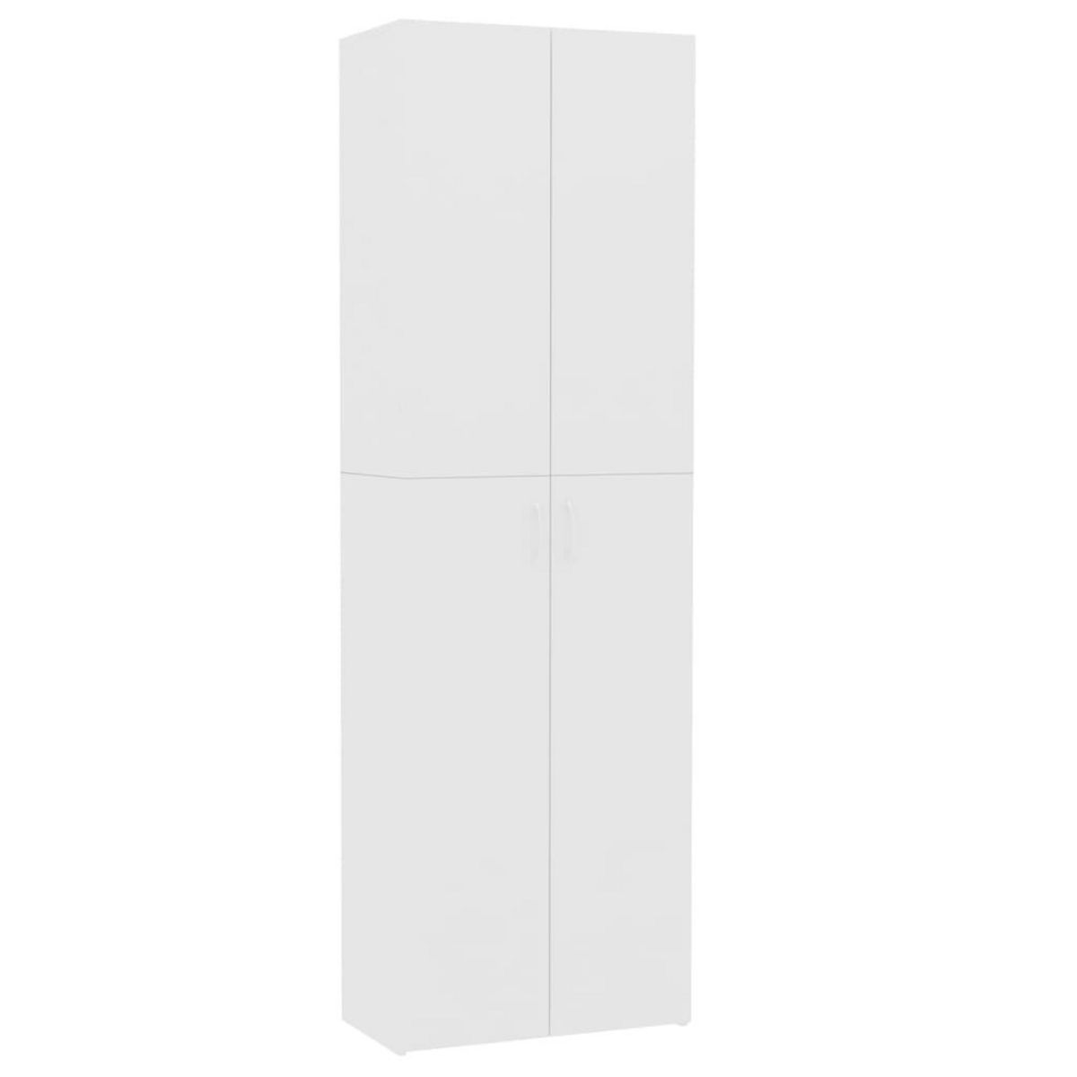 VIDAXL Armoire de bureau Blanc 60 x 32 x 190 cm Bois d'ingenierie