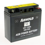 ARNOLD Batterie AZ109/AGM SLA/VRLA 12-22A pour tracteur tondeuse, + terminal droite