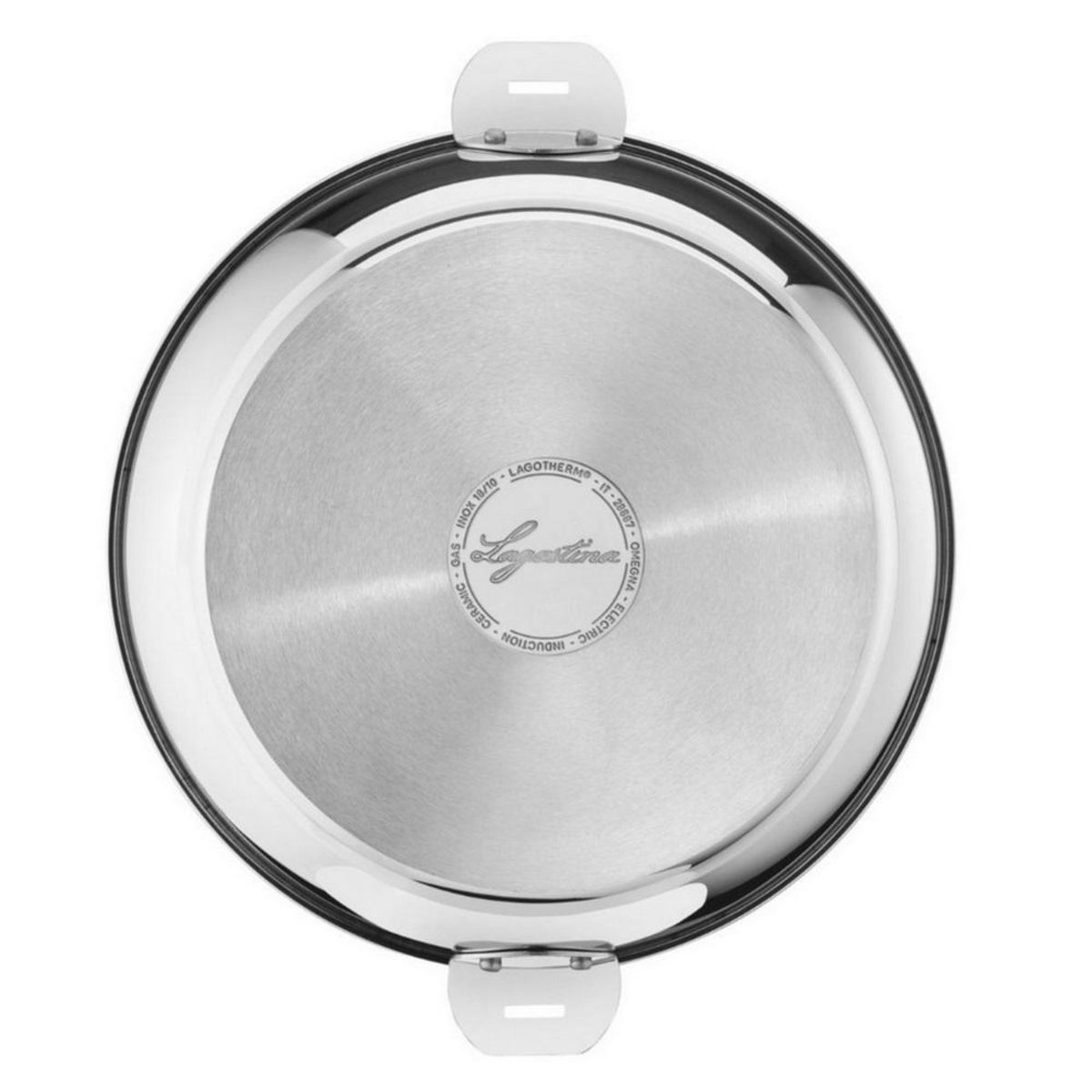 Lagostina Wok 30cm avec couvercle en verre - 12138042230