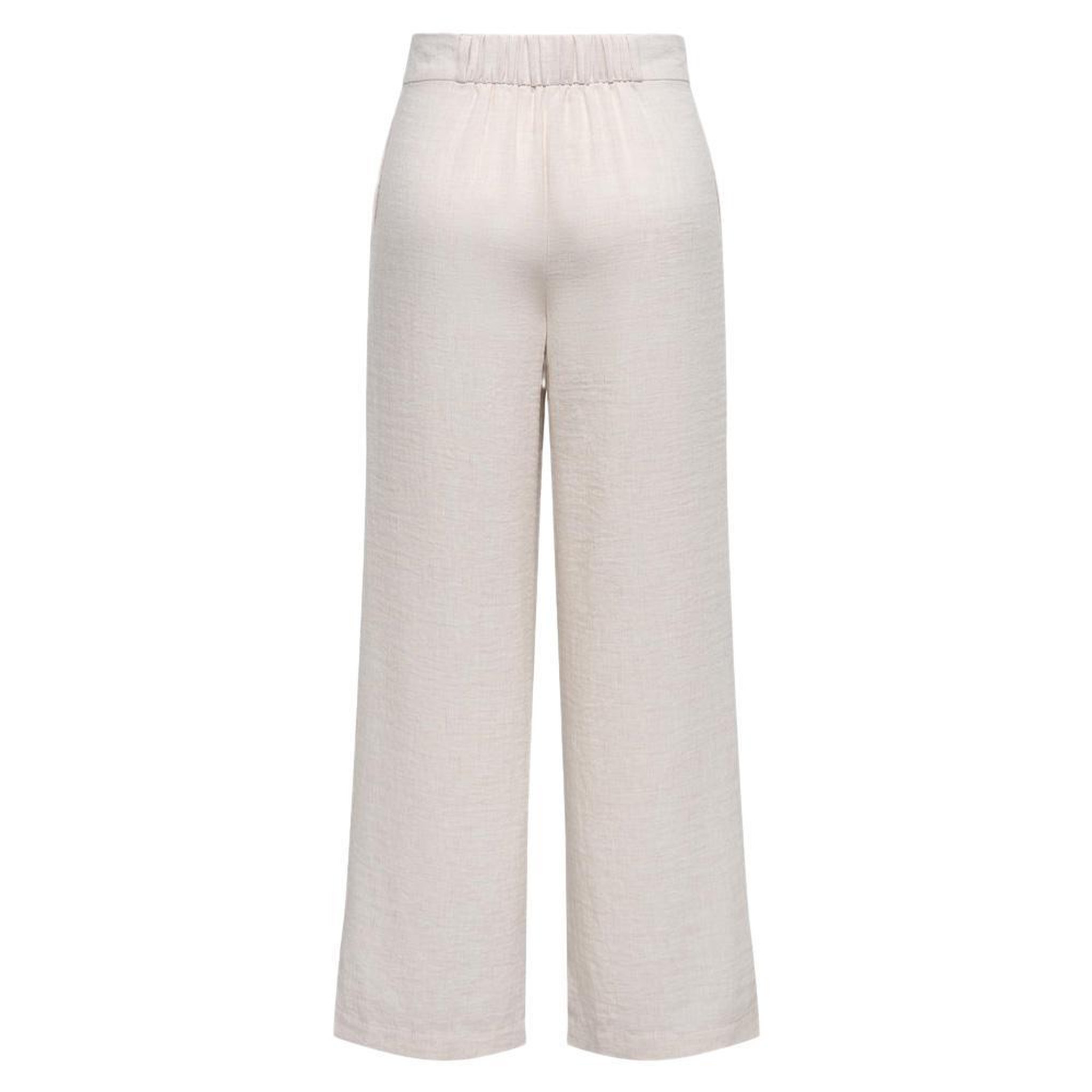 Voir la diapositive 2 : JACQUELINE DE YONG Pantalon Beige fluide Femme JDY Bruce