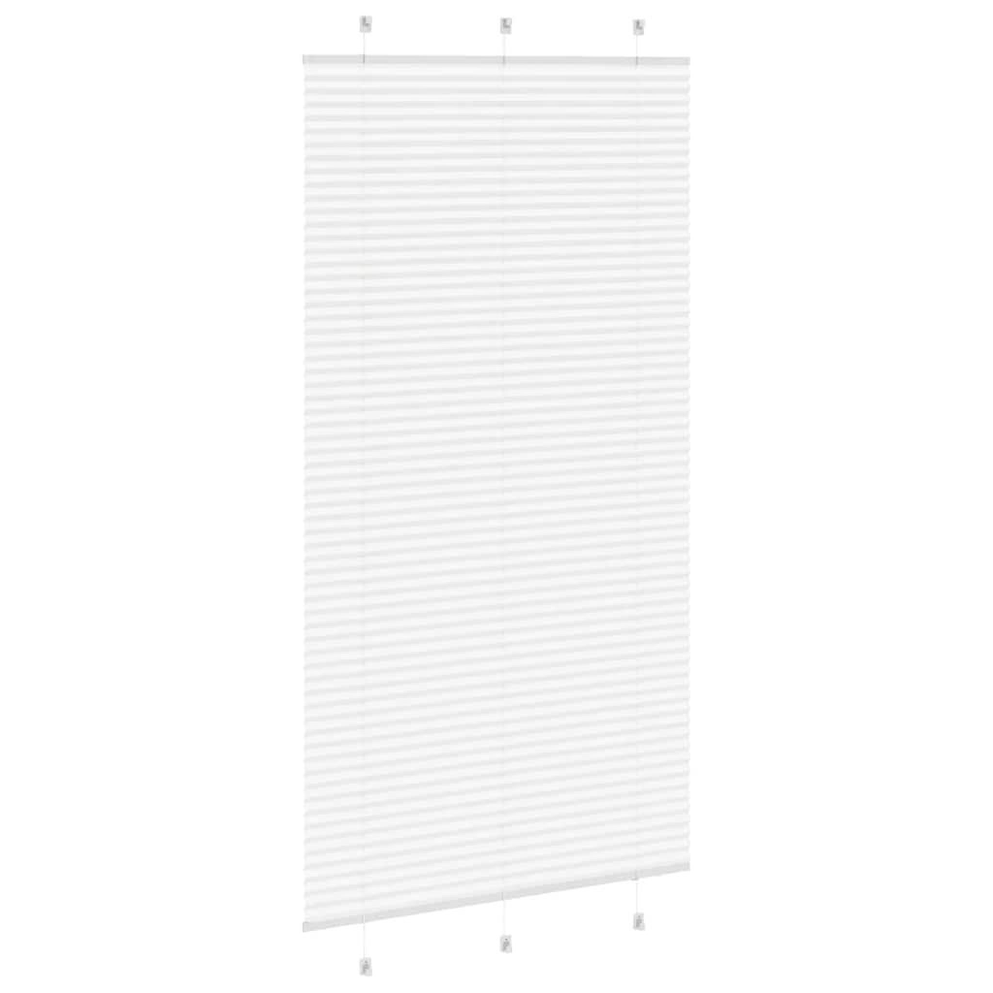 Voir la diapositive 4 : VIDAXL Store plisse blanc 110x200cm largeur du tissu 109,4cm polyester