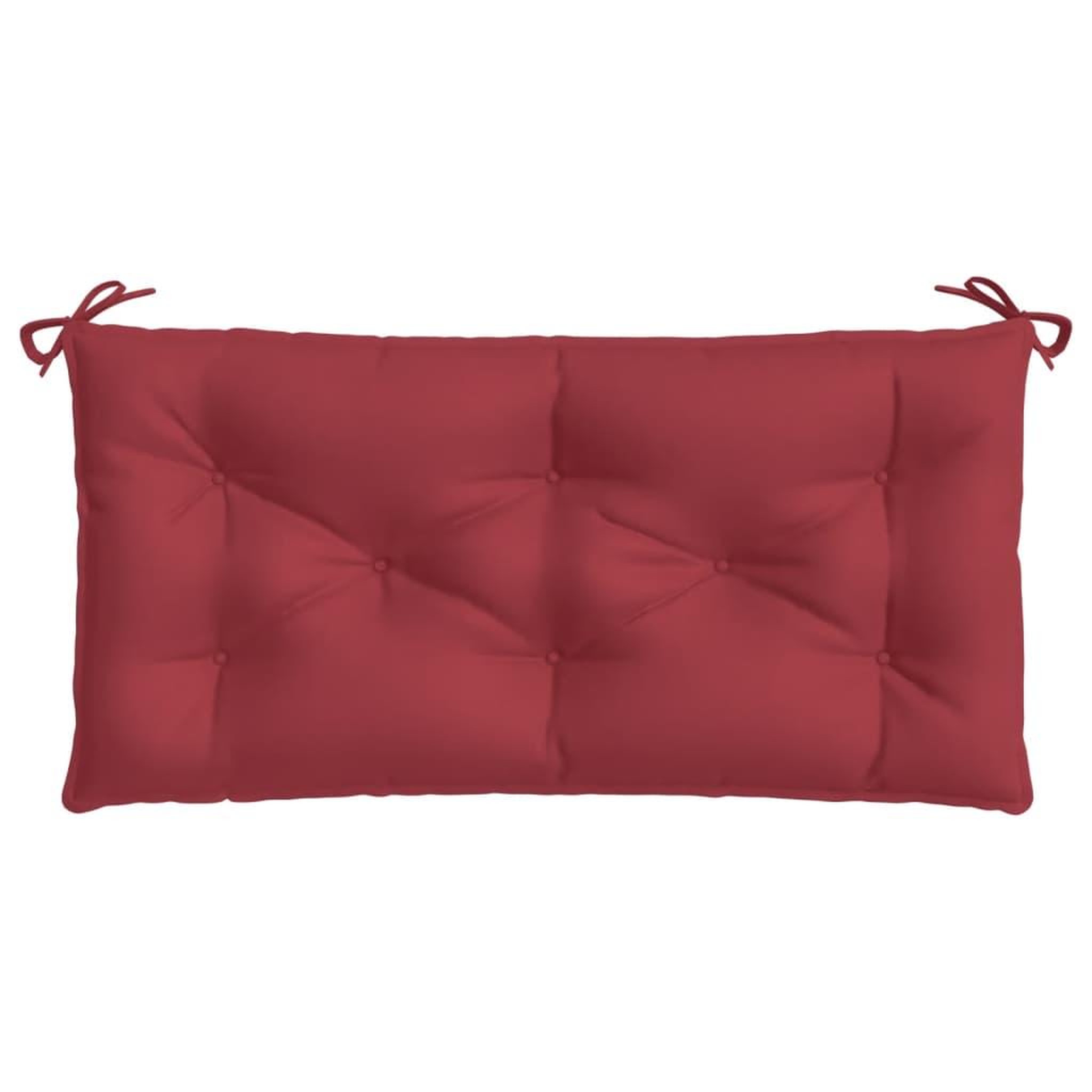 Voir la diapositive 4 : VIDAXL Coussin de banc de jardin rouge bordeaux 100x50x7 cm