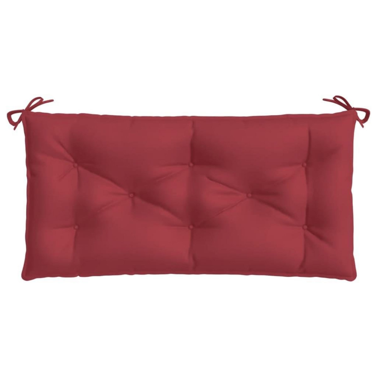 VIDAXL Coussin de banc de jardin rouge bordeaux 100x50x7 cm
