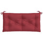 Voir la diapositive 4 : VIDAXL Coussin de banc de jardin rouge bordeaux 100x50x7 cm