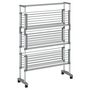 Voir la diapositive 3 : VIDAXL Sechoir a linge avec roues 89x64x129 cm aluminium