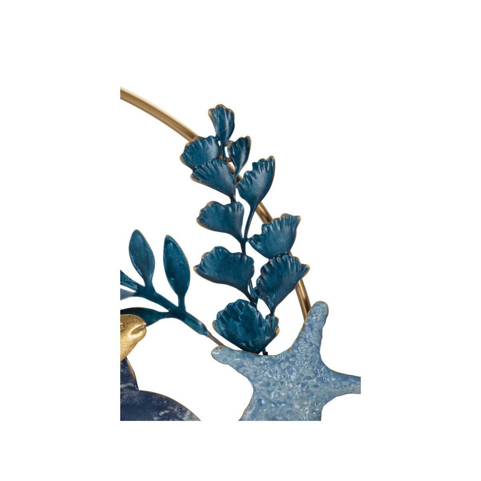 Voir la diapositive 3 : Paris Prix Décoration murale ronde en métal  marine  77cm multicolore