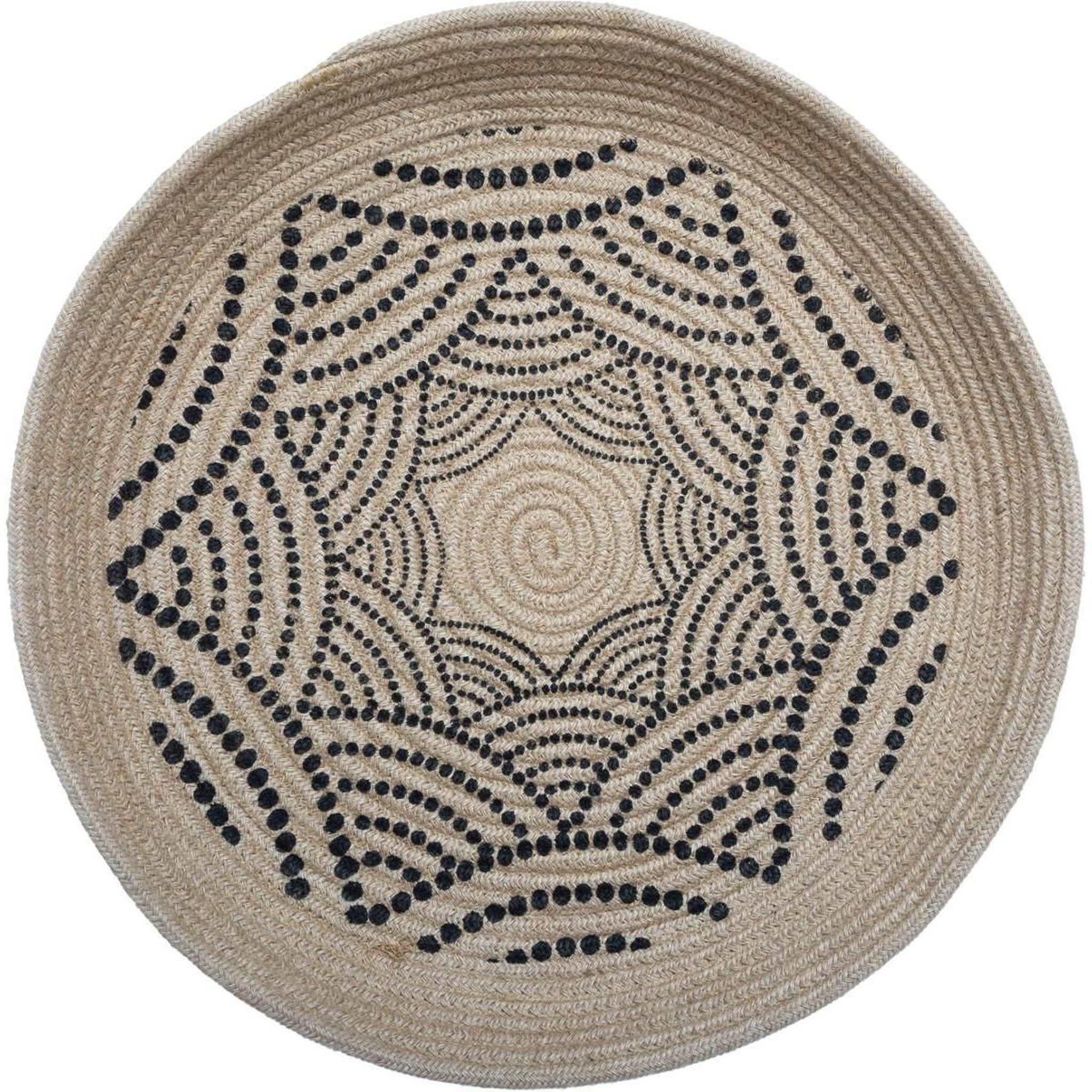 Voir la diapositive 2 : ATMOSPHERA Lot de 2 décorations murales jute  panier  48cm naturel