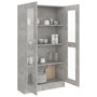 Voir la diapositive 4 : VIDAXL Armoire a vitrine Gris beton 82,5x30,5x150 cm Bois d'ingenierie