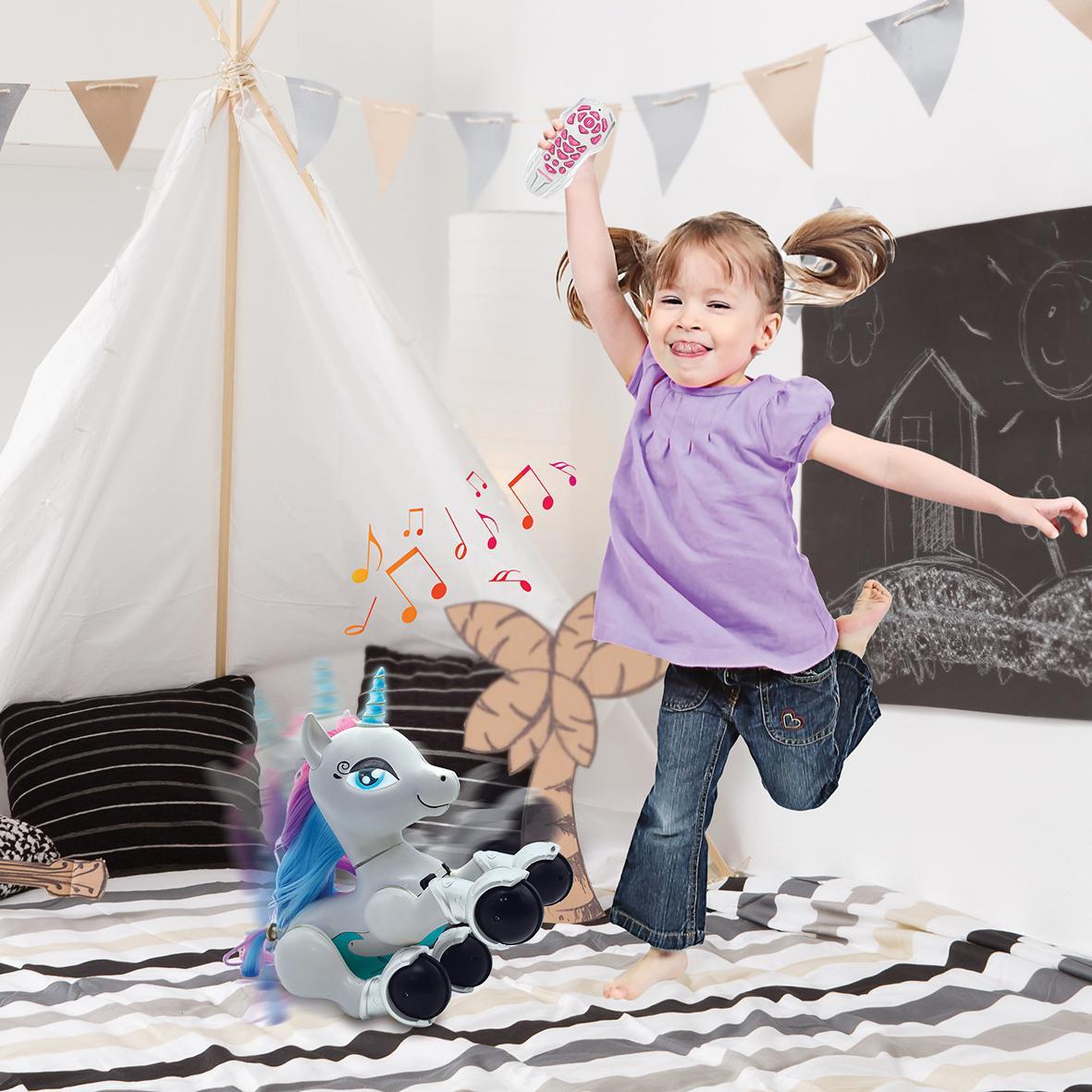 Voir la diapositive 6 : Lexibook Power Unicorn Ma licorne robot savante programmable