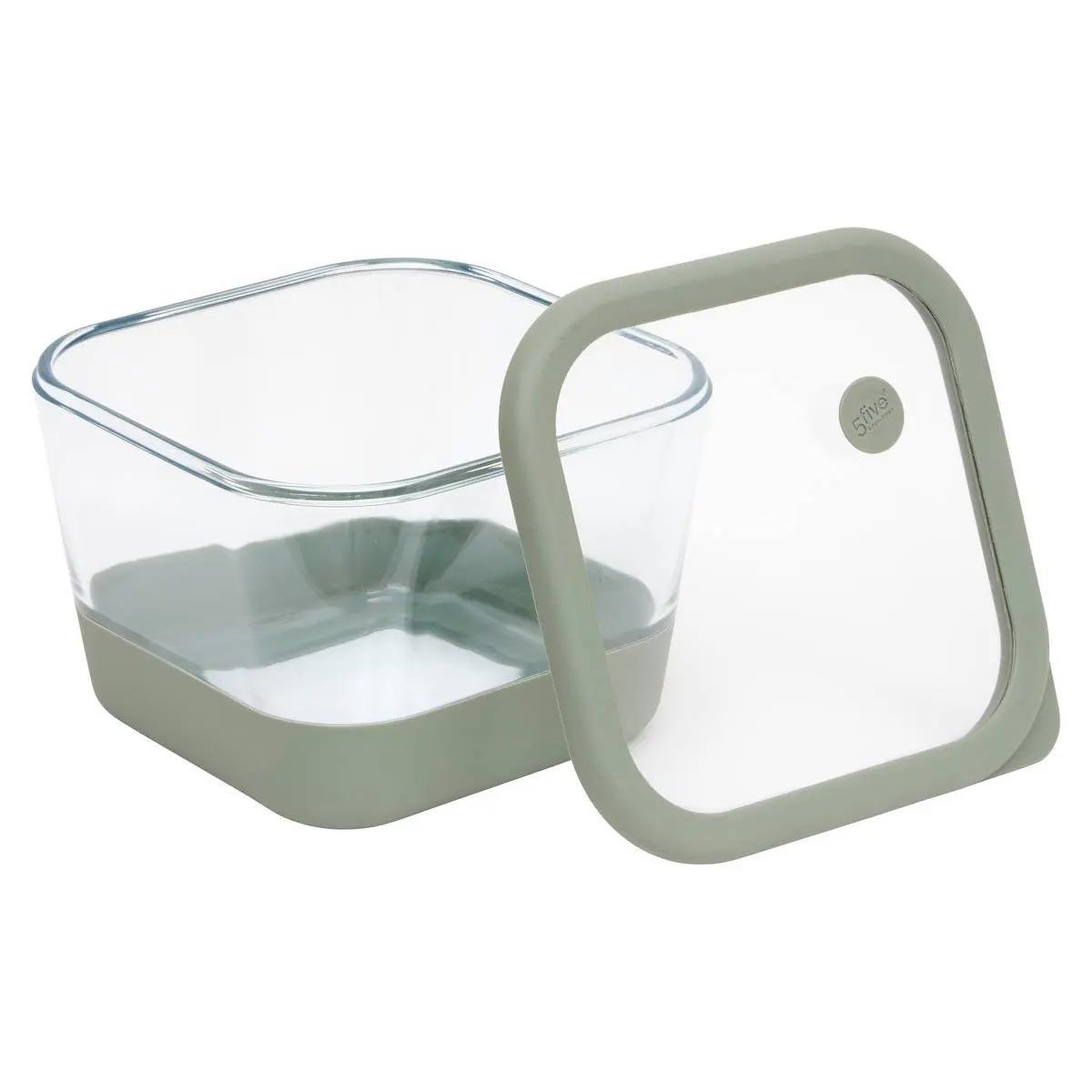 Voir la diapositive 3 : FIVE Boîte de conservation hermétique  siliglass  2l gris