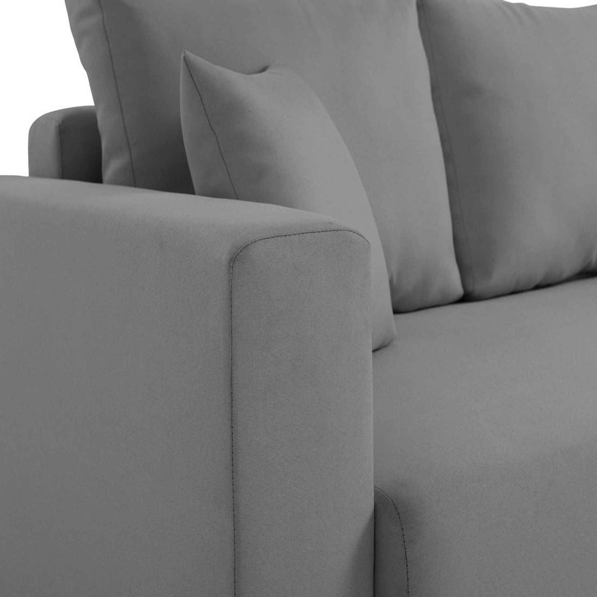 Voir la diapositive 4 : BEST MOBILIER Regala - canapé 3 places - convertible avec coffre - en tissu