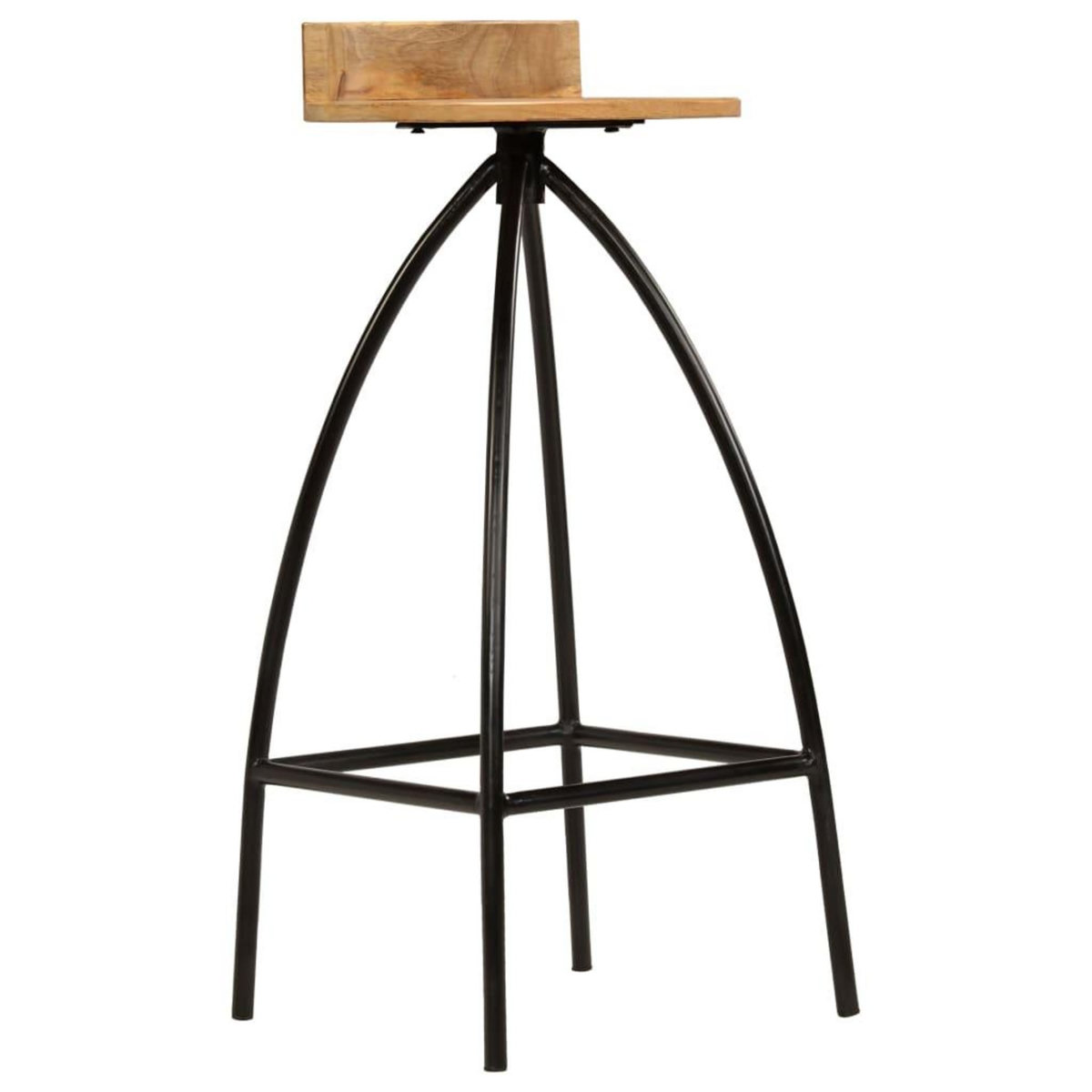 VIDAXL Chaises de bar lot de 2 bois de manguier solide