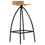Voir la diapositive 4 : VIDAXL Chaises de bar lot de 2 bois de manguier solide