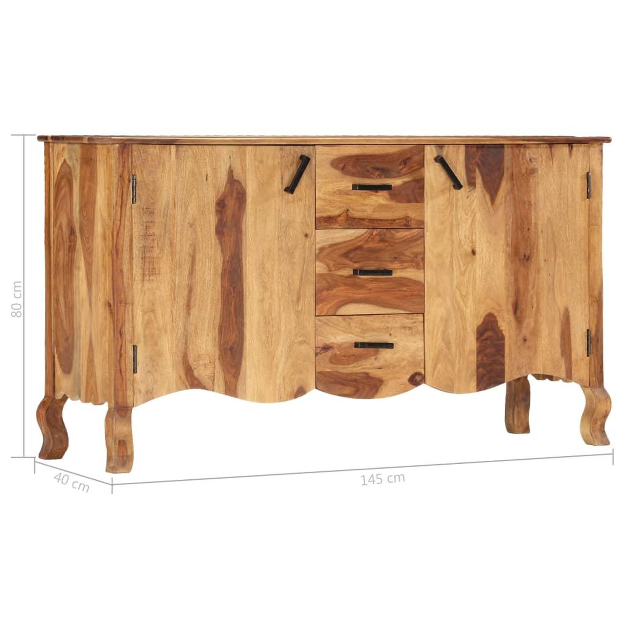 Voir la diapositive 6 : VIDAXL Buffet 145x40x80 cm Bois solide
