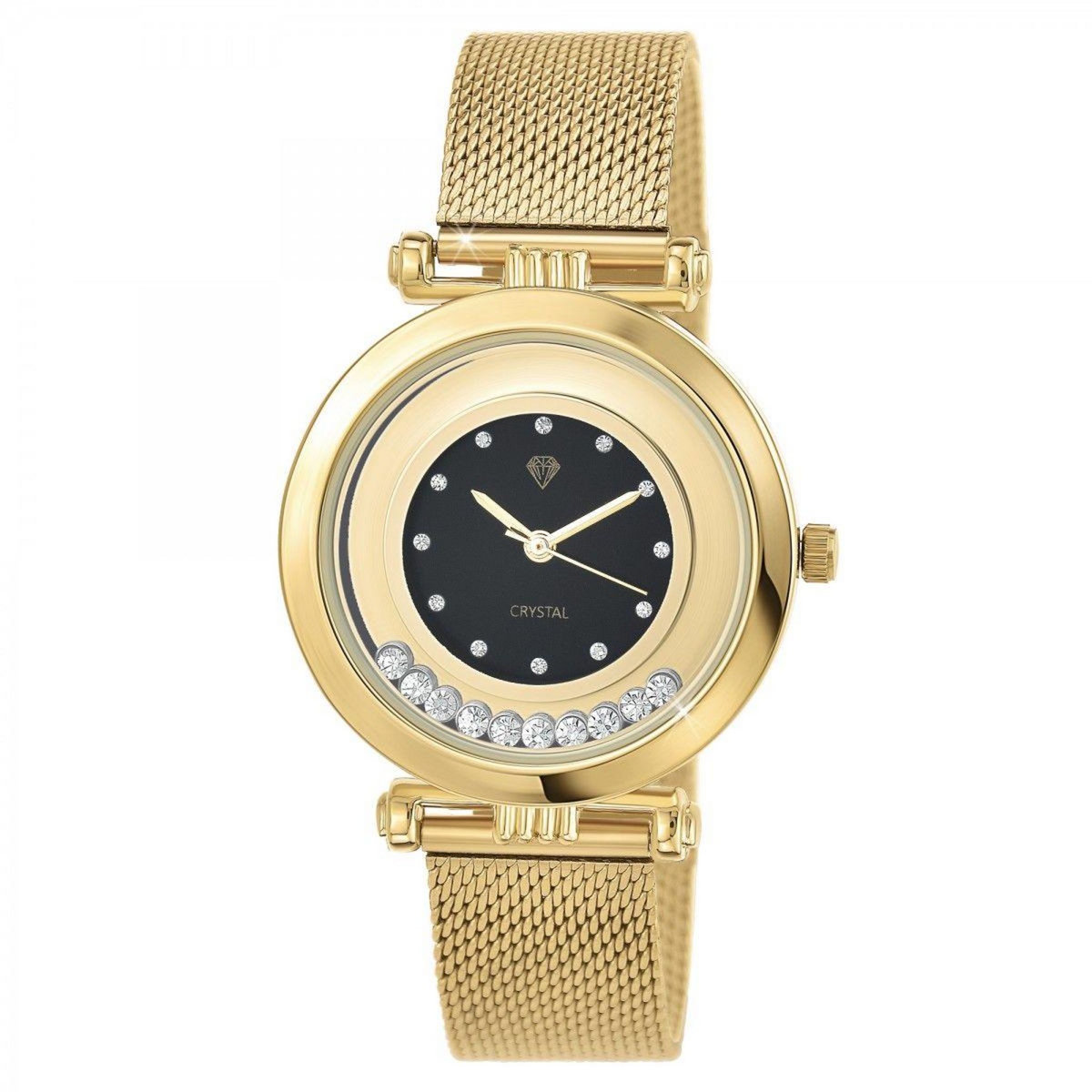 SC CRYSTAL Montre Ludivine élégante SC Crystal ornée de cristaux scintillants