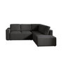 Voir la diapositive 6 : LISA DESIGN Livy - canapé d'angle convertible - avec coffre - en velours côtelé - 5 places - droit