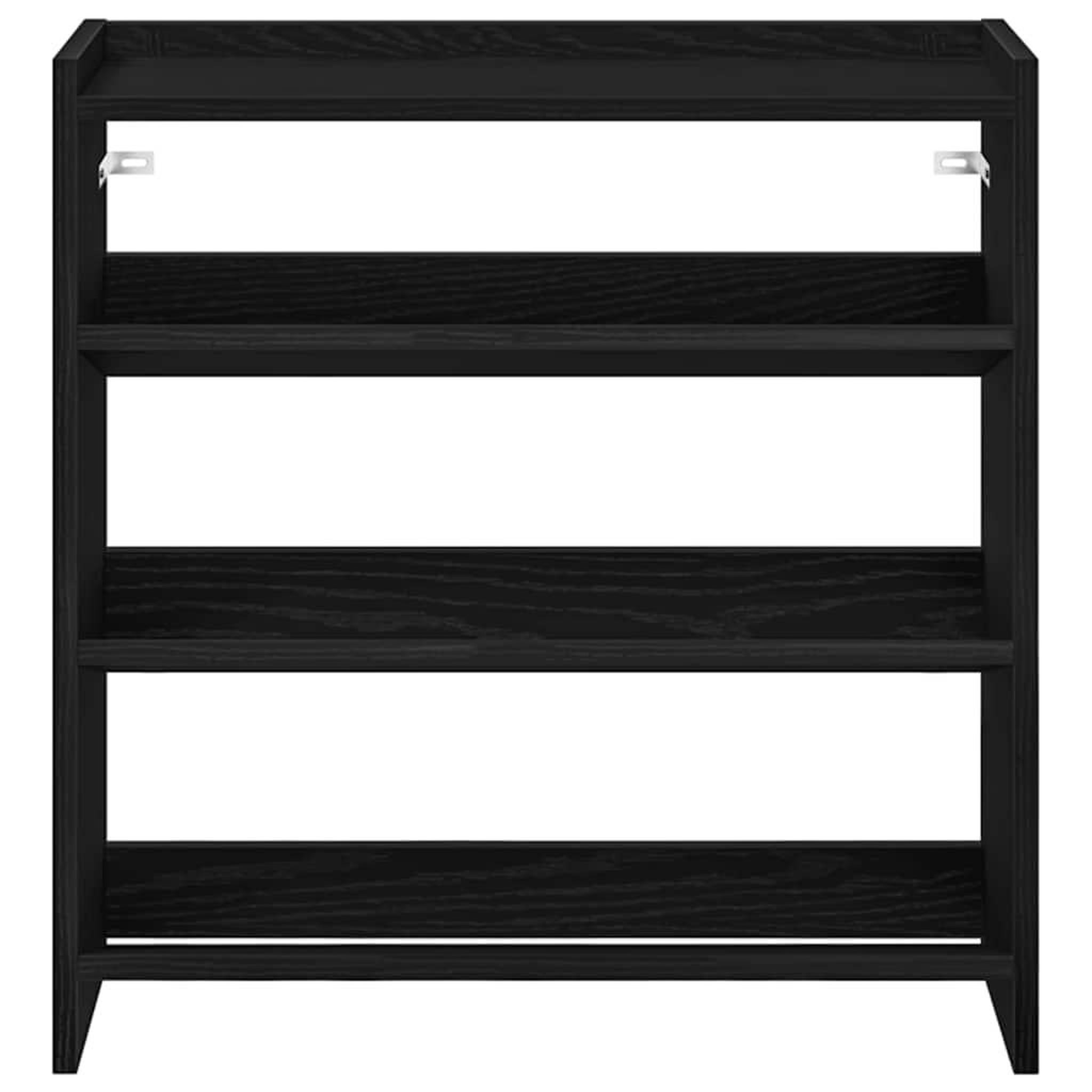 Voir la diapositive 4 : VIDAXL Etagere a chaussures noir 60x25x62 cm bois d'ingenierie