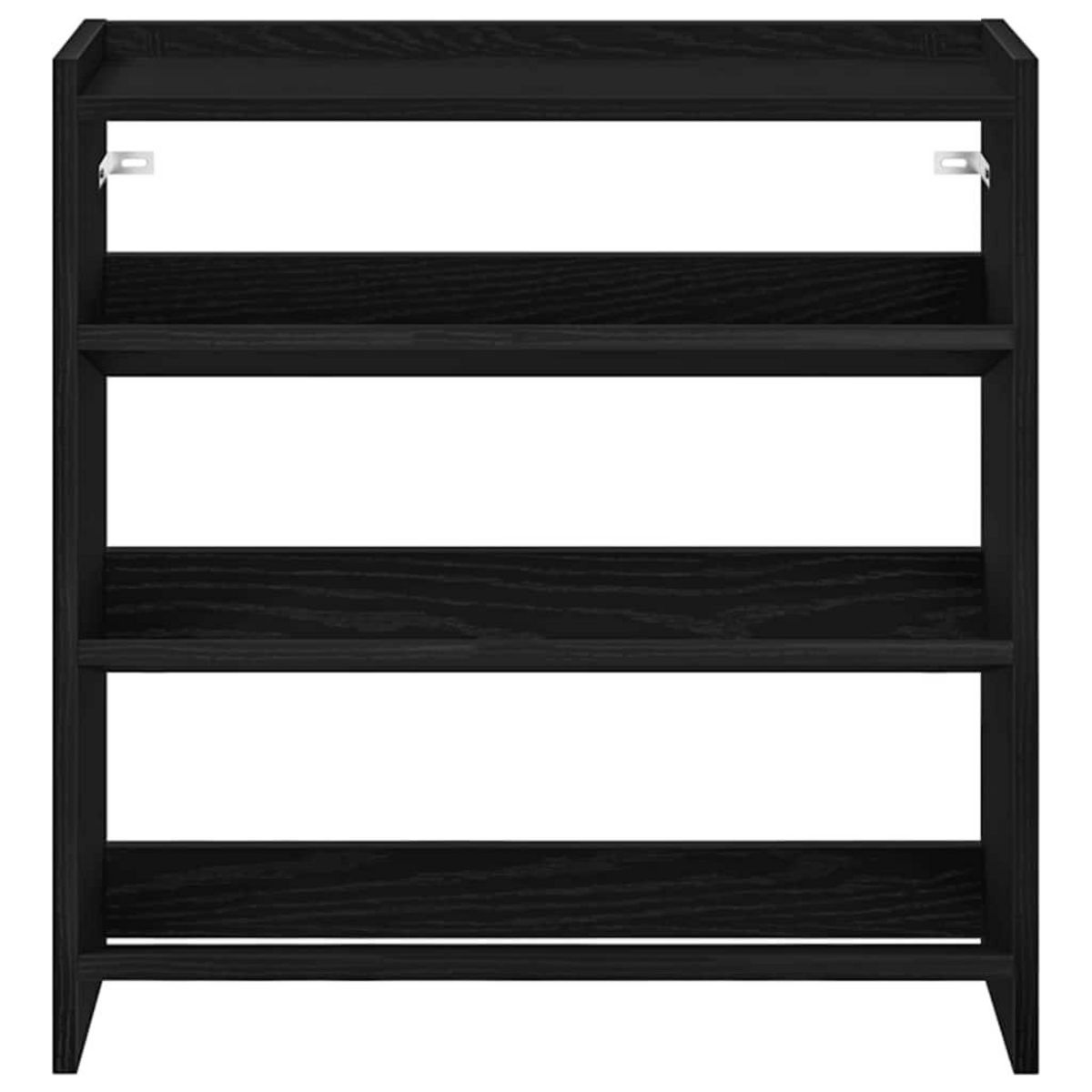 VIDAXL Etagere a chaussures noir 60x25x62 cm bois d'ingenierie