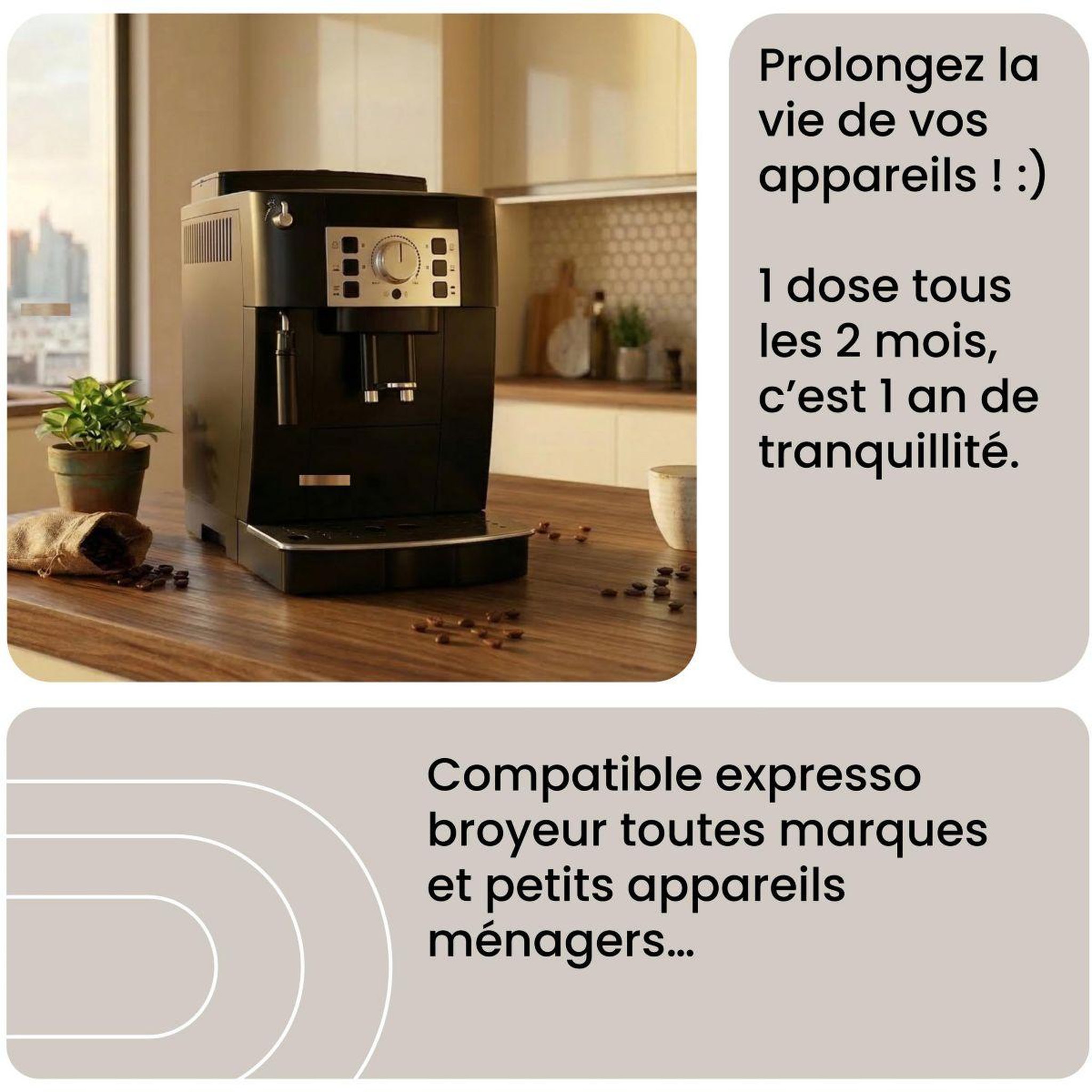 Voir la diapositive 2 : ESSENTIEL B Détartrant premium 6x100ml - idéal expresso broyeur - efficace contre le calcaire