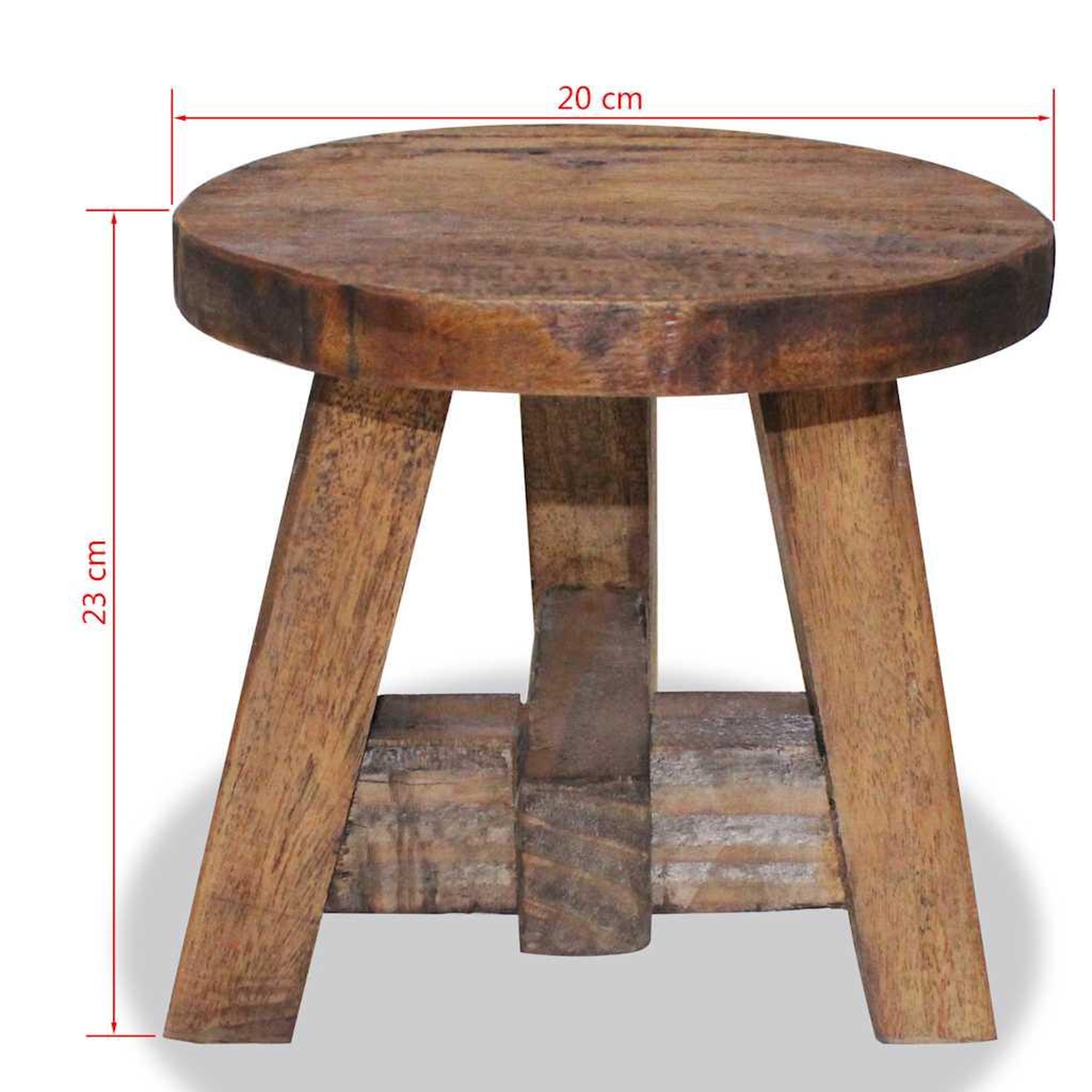 Voir la diapositive 3 : VIDAXL Tabouret bois d'acajou massif
