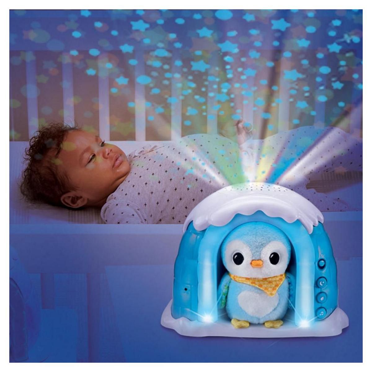 VTECH Veilleuse Musicale P'tit Pingouin avec Projection Étoilée pour Bébé