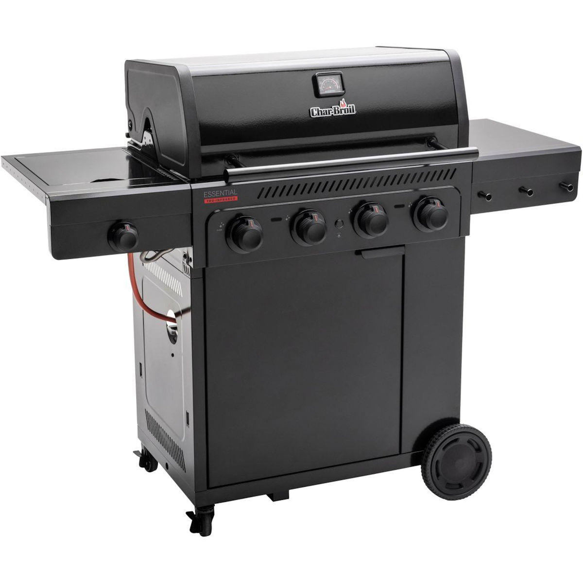 CHAR BROIL Barbecue gaz Essential 4G, sur chariot, 5 brûleurs dont 1 latéral, surface de cuisson 72 x 46 cm