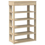 Voir la diapositive 2 : VIDAXL Etagere a chaussures chene sonoma 60x30x98 cm bois d'ingenierie